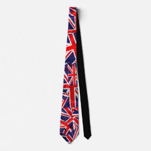 Union Jack Flag   UK Flag   British Flag     Neck Tie