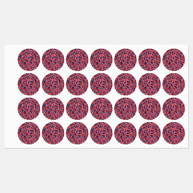 Union Jack Flag | UK Flag | British Flag | sticker (Sheet)