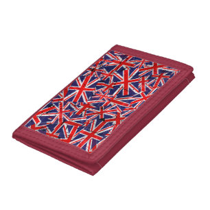 Union Jack Flag   UK Flag   British Flag    Tri-fold Wallet