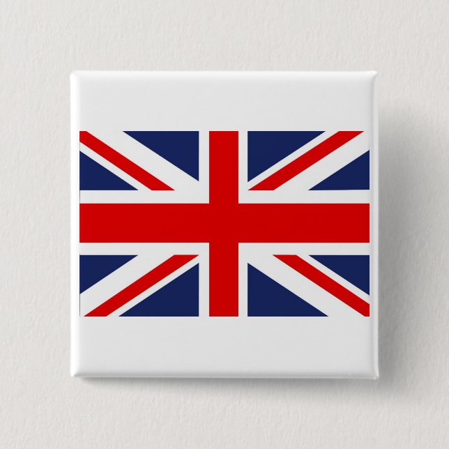 Union Jack Flag-United Kingdom Button (Front)