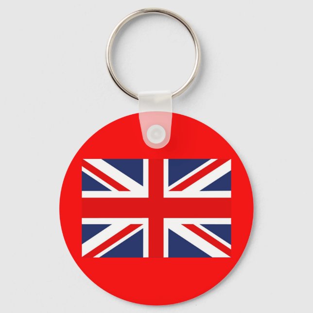 Union Jack Flag-United Kingdom Keychain (Front)