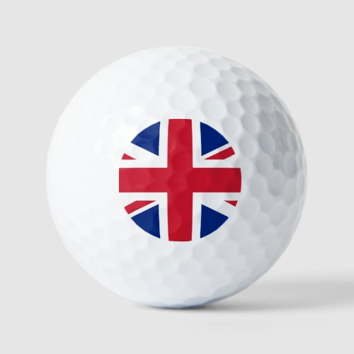 Union Jack Flag va gbcnt Golf Balls