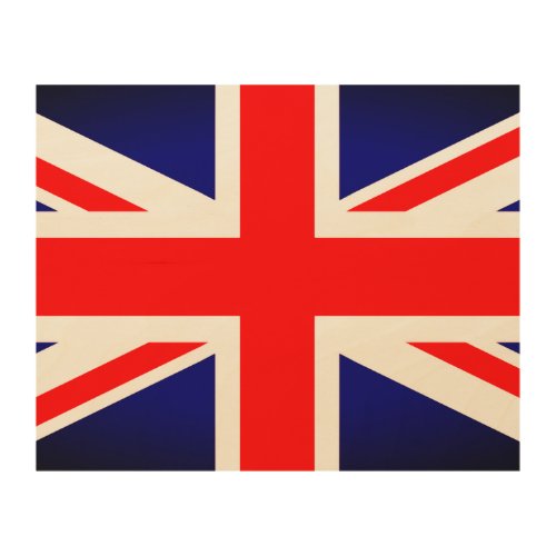 Union Jack Flag Wooden Wall Art