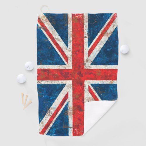 Union Jack Great Britain United Kingdom Flag Golf Towel