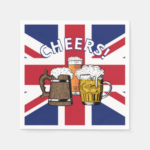 UNION JACK Great British Beer Paper Napkins