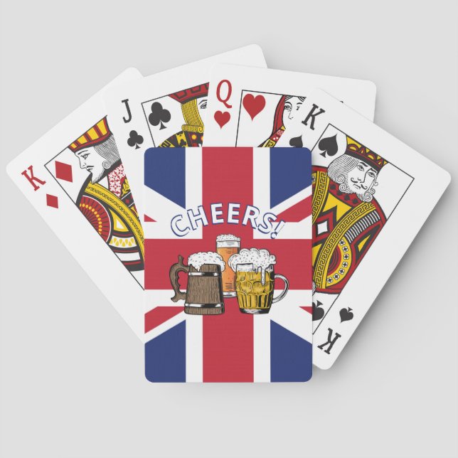 UNION JACK Great British Beer Paper Poker Cards (Back)