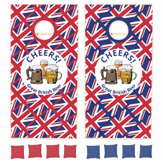 UNION JACK Great British Beers Cheers Cornhole Set (Set)