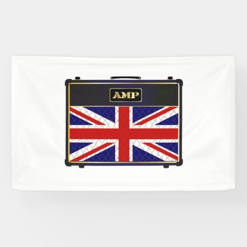 Union Jack Guitar Amplifier Banner