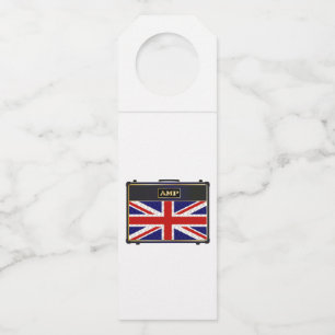 Union Jack Guitar Amplifier Bottle Hanger Tag