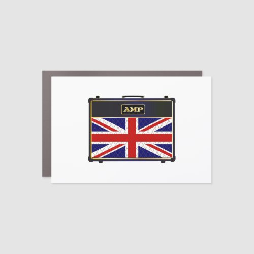 Union Jack Guitar Amplifier Car Magnet