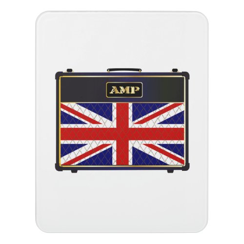 Union Jack Guitar Amplifier Door Sign