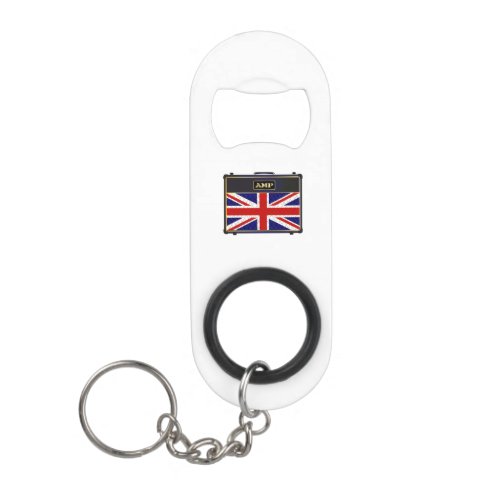 Union Jack Guitar Amplifier Keychain Bottle Opener