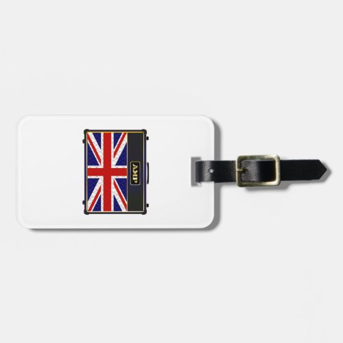 Union Jack Guitar Amplifier Luggage Tag