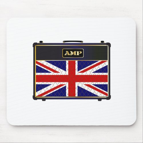 Union Jack Guitar Amplifier Mouse Pad