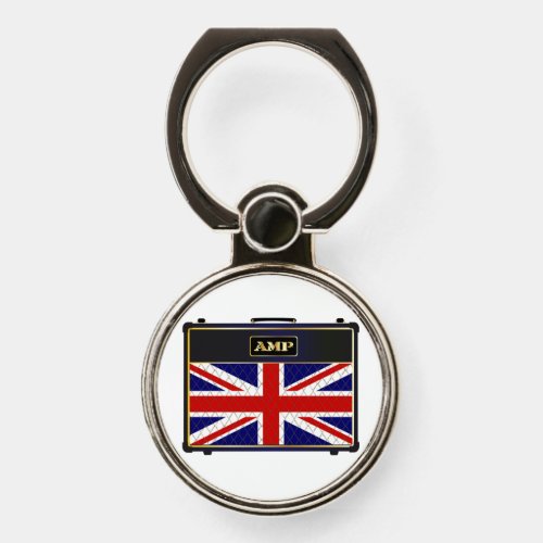 Union Jack Guitar Amplifier Phone Ring Stand