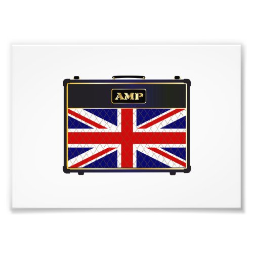 Union Jack Guitar Amplifier Photo Print