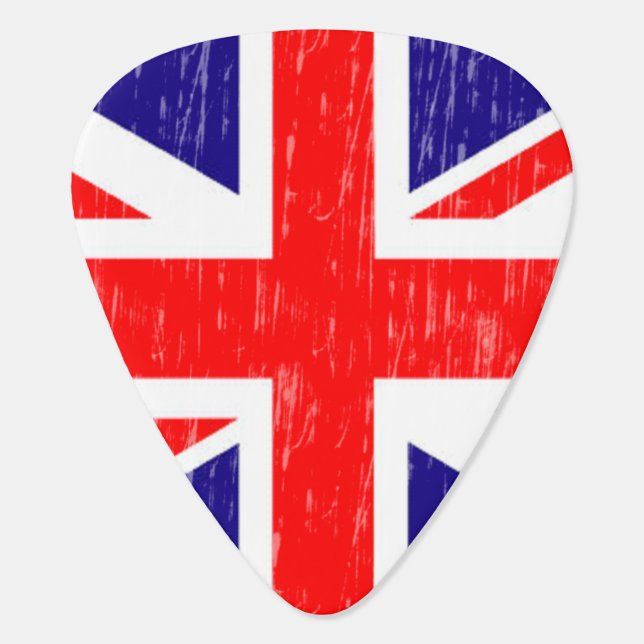 Union Jack Guitar Pick (Back)