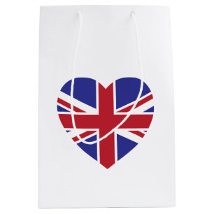 Union Jack Heart Gift Bag
