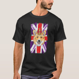 Union Jack Idea Kids & Corgi For Platinum Jubilee T-Shirt