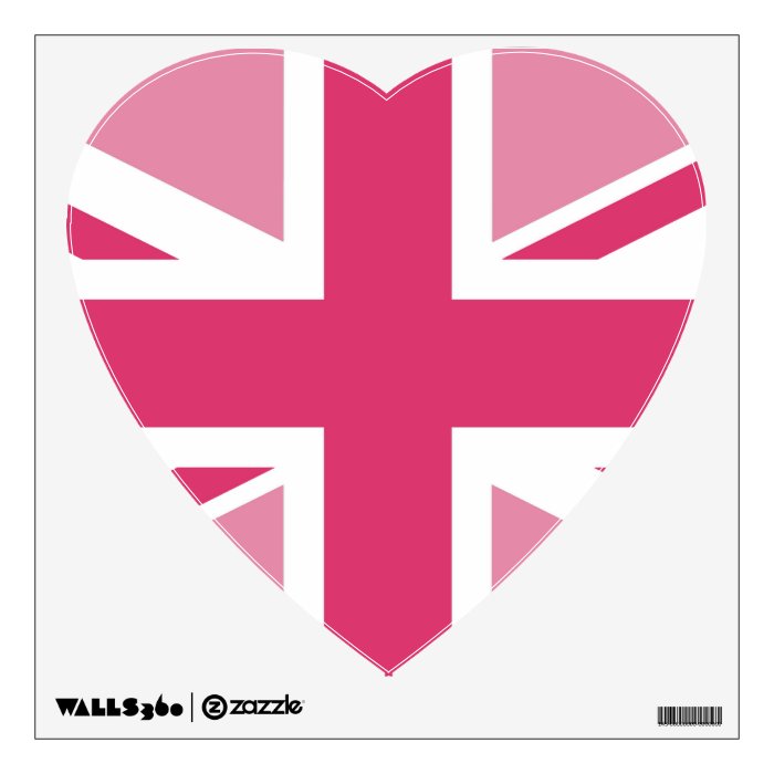 Union Jack in the Pinks Wall Graphics