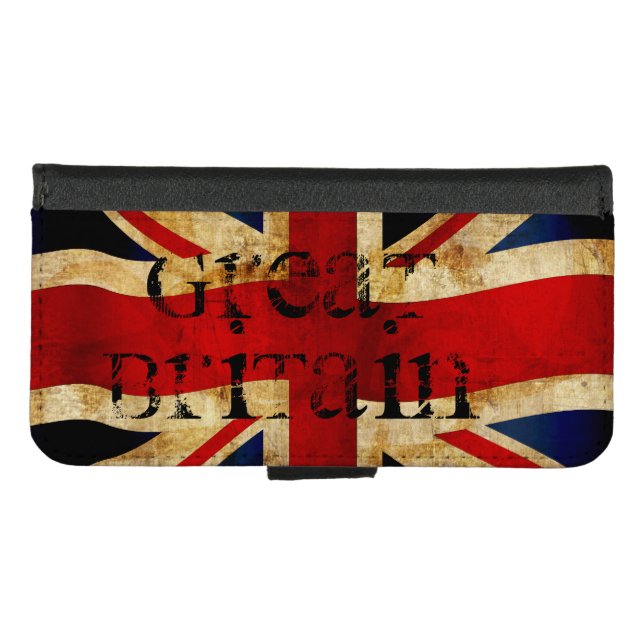 Union Jack iPhone Wallet Case (Front (Horizontal))