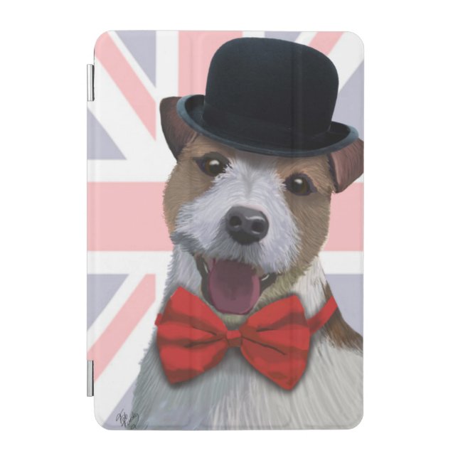 Union Jack Jack Russell iPad Mini Cover (Front)