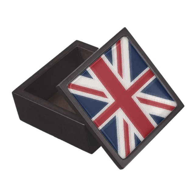 Union Jack Jewelry Box (Opened)