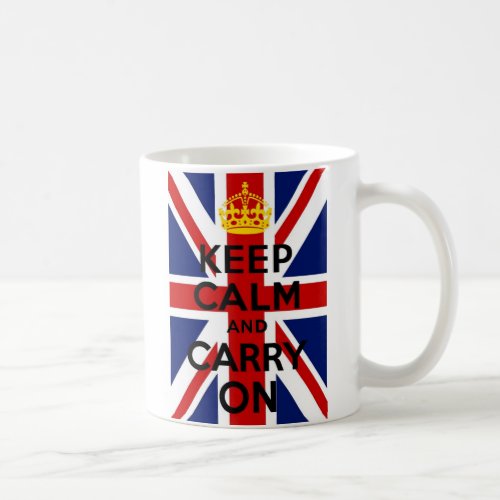 Union Jack Keep Calm and Carry On Mug