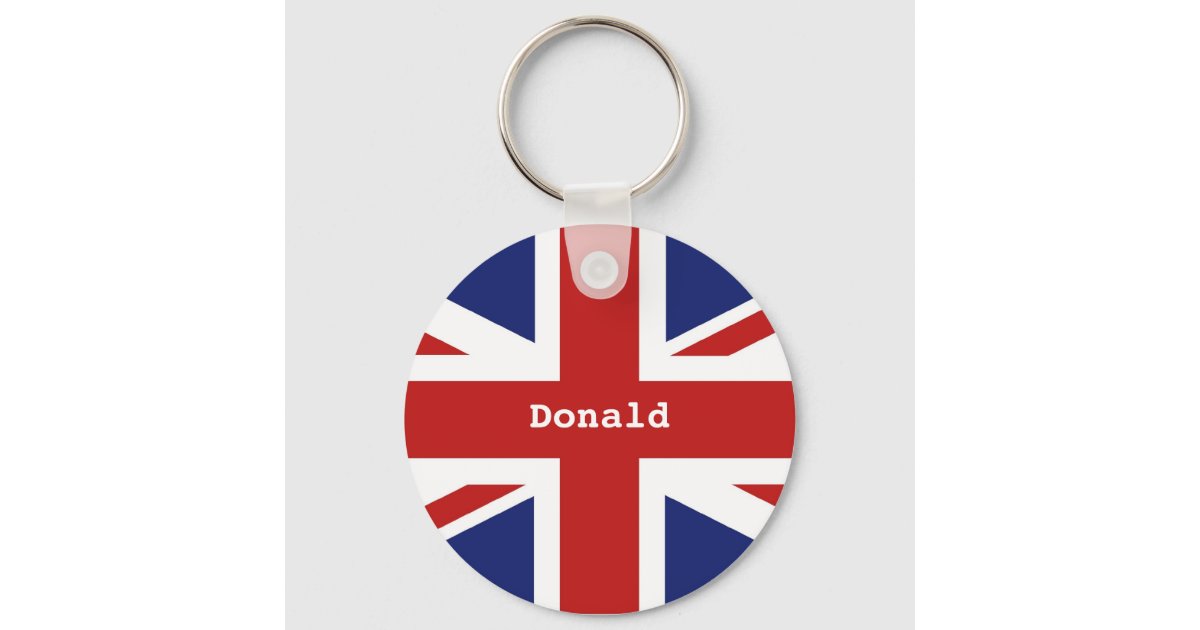 Union Jack Keychain Zazzle