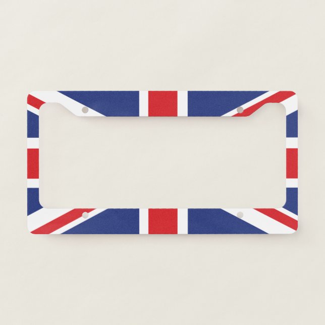 Union Jack License Plate Frame (Front)