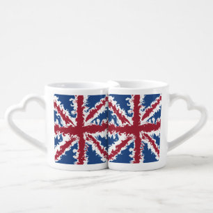 Union Jack Liquid Art Coffee Mug Set