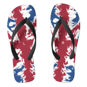 Union Jack Liquid Art  Flip Flops