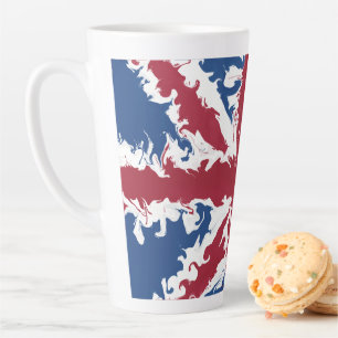 Union Jack Liquid Art Latte Mug