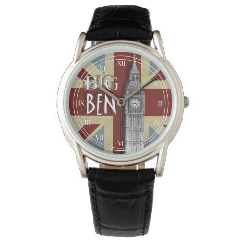 Union Jack London Big Ben Wrist Watch
