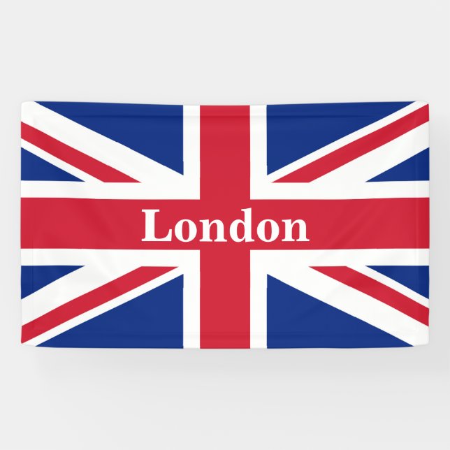 Union Jack London ~ British Flag Banner (Horizontal)
