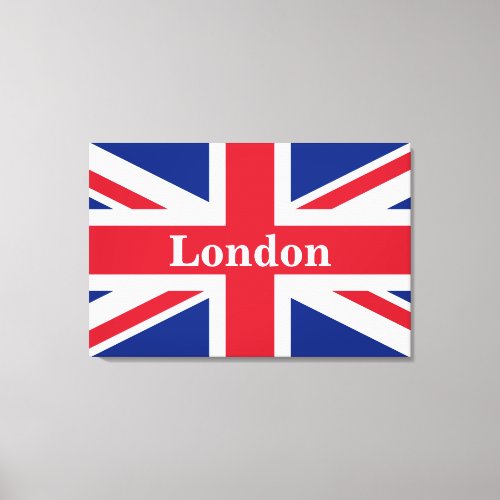Union Jack London  British Flag Canvas Print