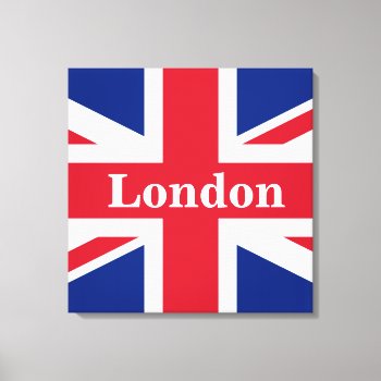 Union Jack London ~ British Flag Canvas Print by SunshineDazzle at Zazzle