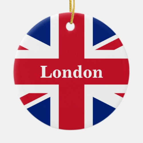 Union Jack London  British Flag  Ceramic Ornament