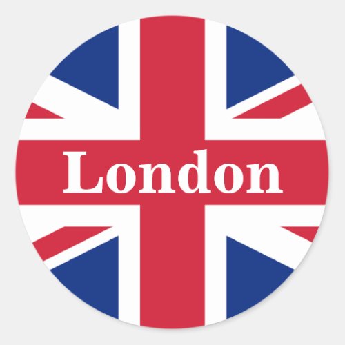 Union Jack London  British Flag Classic Round Sticker