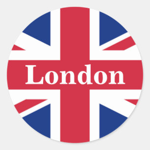 Union Jack London ~ British Flag Classic Round Sticker