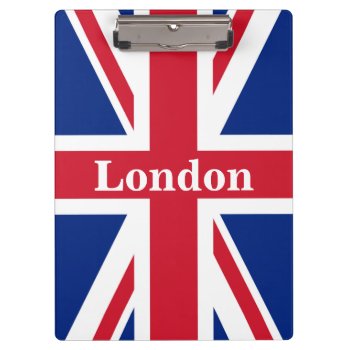Union Jack London ~ British Flag Clipboard by SunshineDazzle at Zazzle