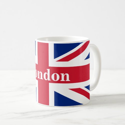 Union Jack London  British Flag Coffee Mug