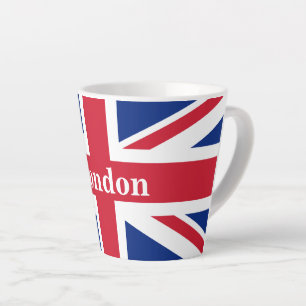 Union Jack London ~ British Flag Latte Mug
