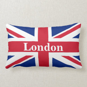 Union Jack London ~ British Flag Lumbar Pillow