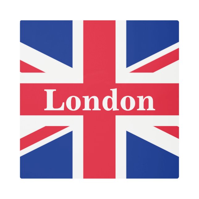 Union Jack London ~ British Flag Metal Print (Front)