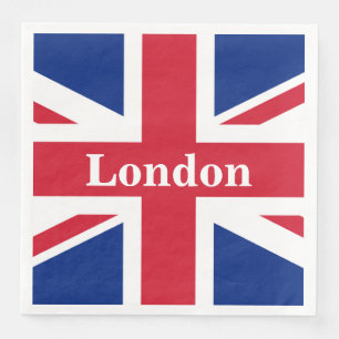 Union Jack London ~ British Flag Paper Dinner Napkins