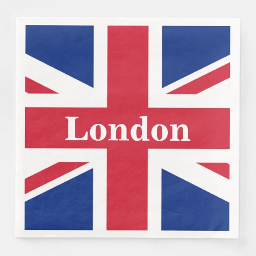 Union Jack London  British Flag Paper Dinner Napkins