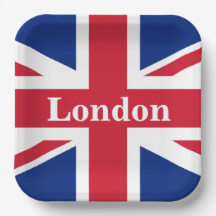 Union Jack London ~ British Flag Paper Plates