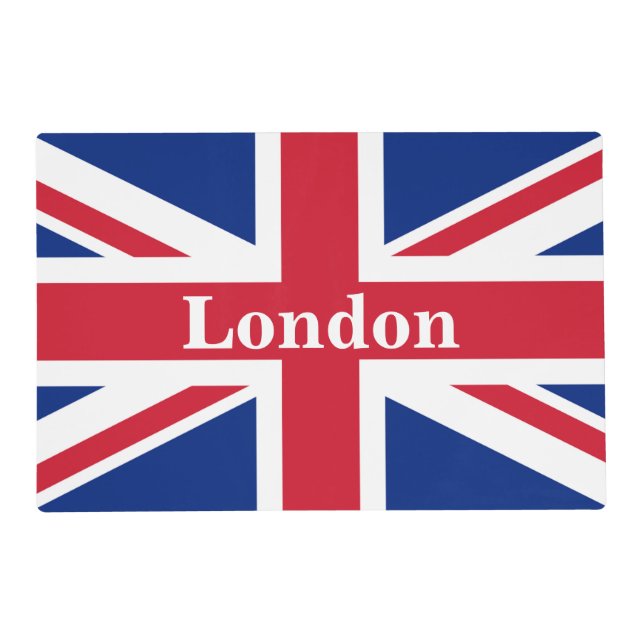 Union Jack London ~ British Flag Placemat (Front)