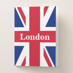 Union Jack London ~ British Flag Pocket Folder